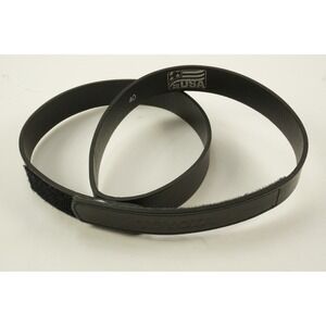 Vintage Toyota TRD Black Leather Racing Belt 40 Quick Release Hook & Loop USA